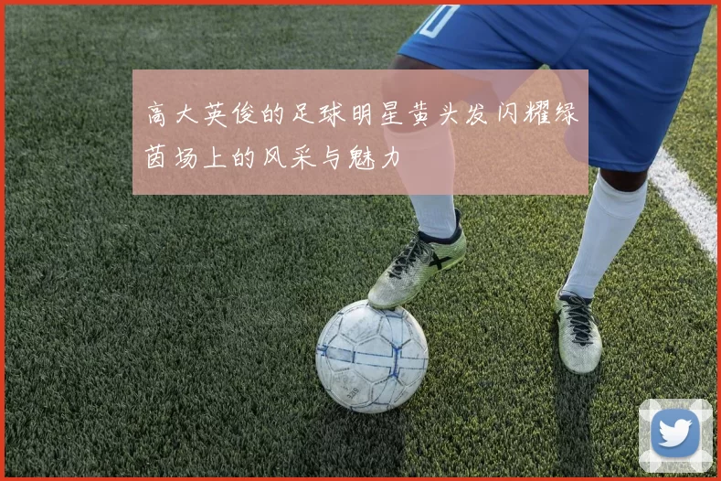 高大英俊的足球明星黄头发闪耀绿茵场上的风采与魅力